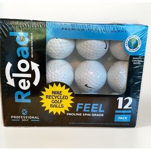 Reload Recycled Nike Golf Balls | White One Size (Pack of 12) Premium Proline